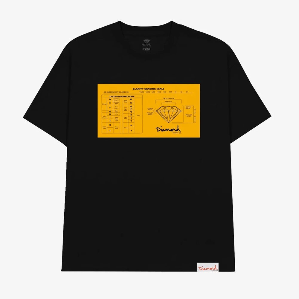 NEW Diamond Supply Co. “Clarity Grading” Tee